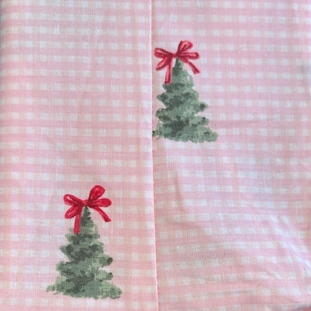 Laura Ashley Pink Cotton Percale King Sheet Set with Tree Design brand new - Picture 3 of 3